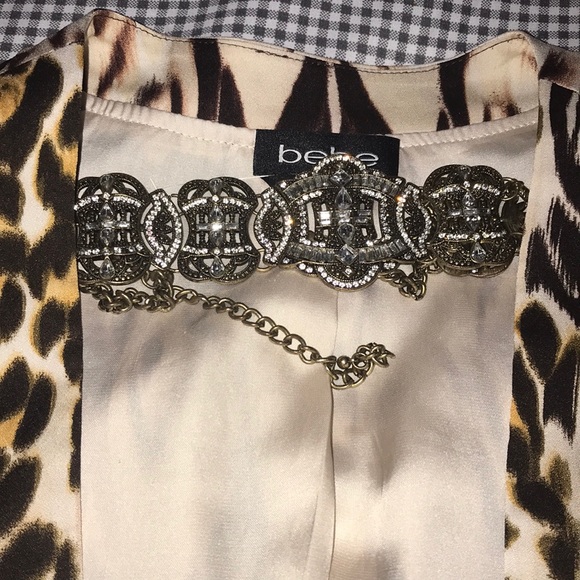 Haut Sans Manches BEBE Avec Nœud Papillon & écusson - Taille XS - Neuf Sans étiquette
